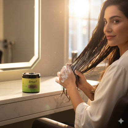 Masque Brésilien Kératine & Tanin – Réparation & Lissage Naturel