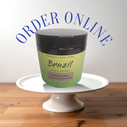 Masque Brésilien Kératine & Tanin – Réparation & Lissage Naturel