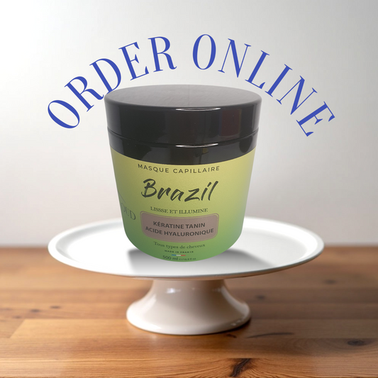Masque Brésilien Kératine & Tanin – Réparation & Lissage Naturel