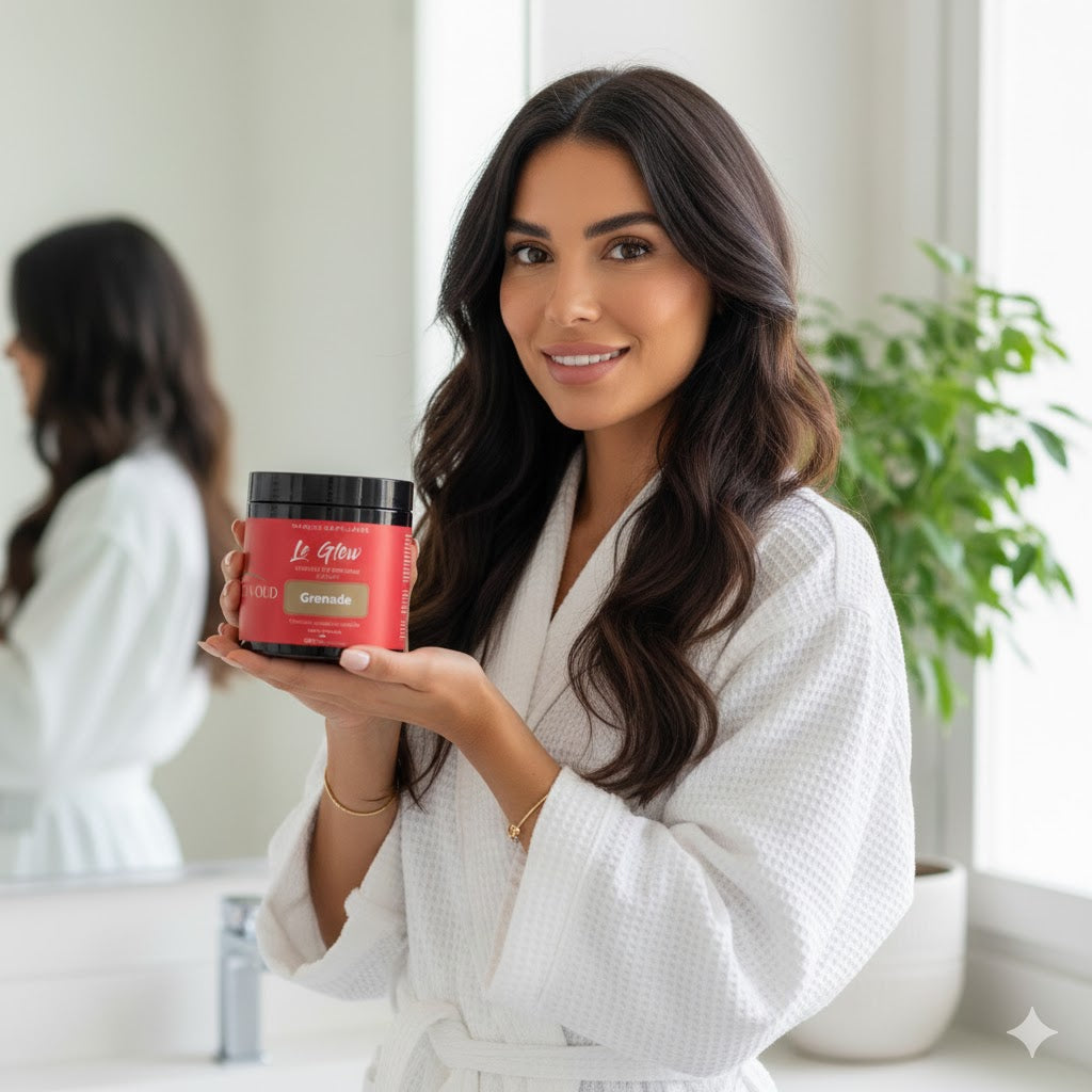 Kit MAISON OUD Le Glow Grenade : Shampoing & Masque Hydratant Prolongateur d'Éclat pour Cheveux Colorés (2x 500ml)